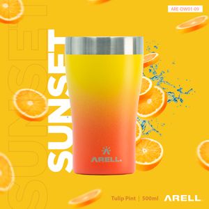 Copo Térmico Arell Inox a Vácuo 500ml Sunset Sem Tampa