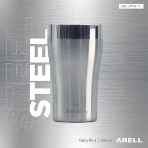 Copo Térmico Arell Inox a Vácuo 500ml Steel Sem Tampa