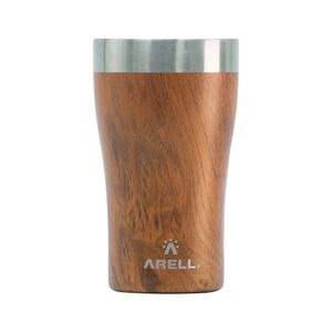 Copo Térmico Arell Inox a Vácuo 500ml Wood Sem Tampa