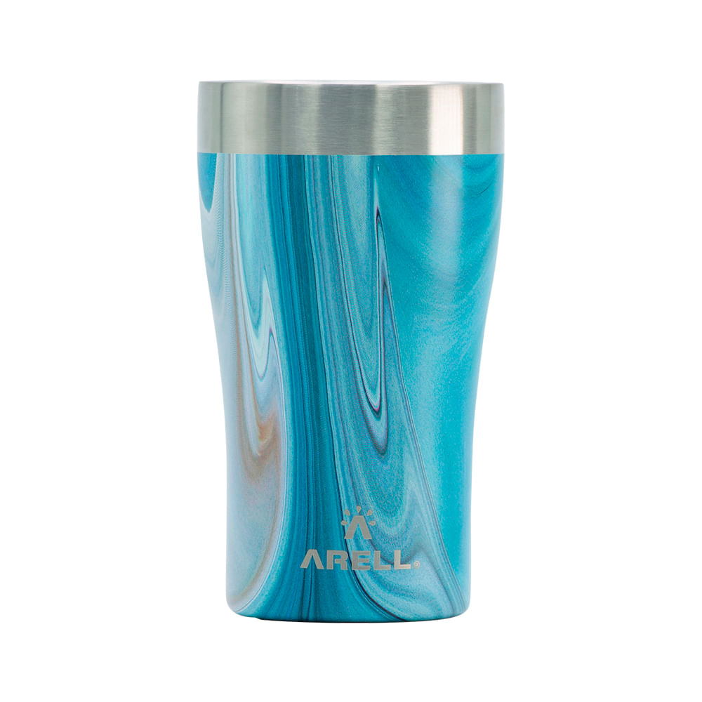 Copo Térmico Arell Inox a Vácuo 500ml Blue Fantasy Sem Tampa