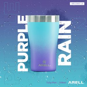 Copo Térmico Arell Inox a Vácuo 500ml Purple Rain Sem Tampa
