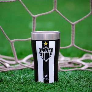 Copo Térmico Arell Inox a Vácuo 500ml  Oficial  Atlético MG