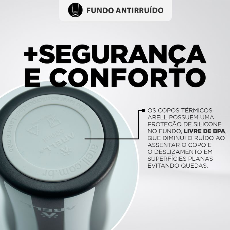 Copo térmico Arell oficial do BOTAFOGO - Tulip Pint - 500ml