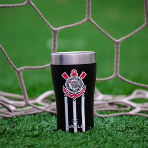 Copo Térmico Arell Inox a Vácuo 500ml  Oficial  Corinthians