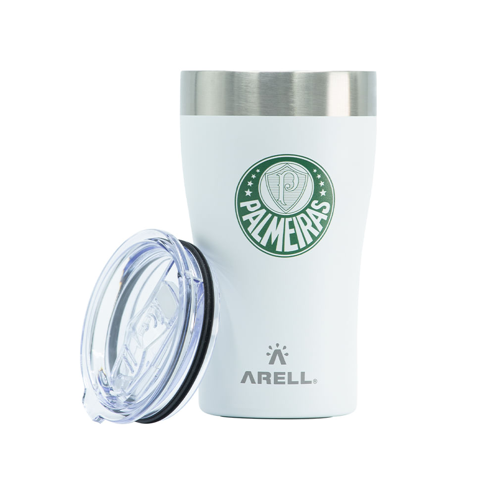 Copo Térmico Arell Inox a Vácuo 500ml  Oficial  Palmeiras 02