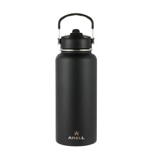Garrafa Térmica Vácuo Straw Flask Arell 946ml  Blacksand