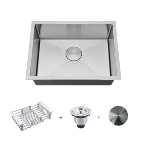 Cuba Pia Cozinha Gourmet Arell Aço Inox 55x40 e Acessórios