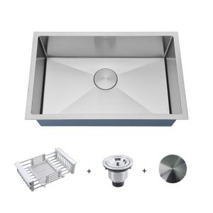 Cuba Pia Cozinha Gourmet Arell Aço Inox 65x40 e Acessórios