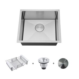 Cuba Pia Cozinha Gourmet Arell Aço Inox 45x40 e Acessórios