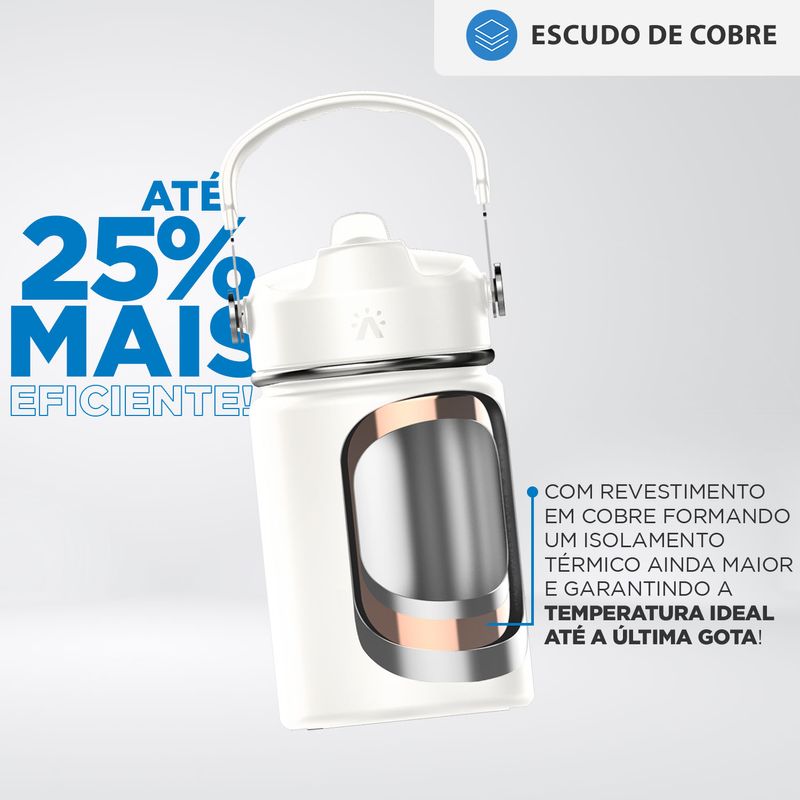 Garrafa Termica Agua Gelada Ou Quente Straw Flask 355ml - Carrefour