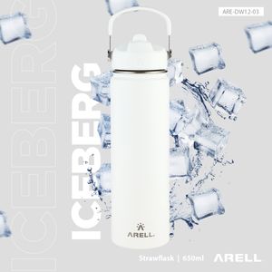 Garrafa Térmica Vácuo Straw Flask Arell 650ml  Iceberg