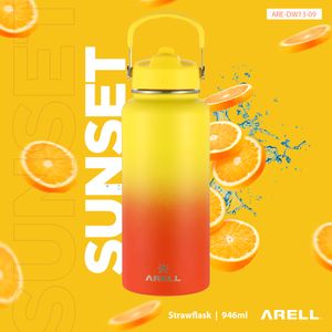 Garrafa Térmica Vácuo Straw Flask Arell 946ml  Sunset